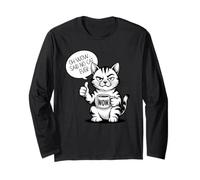Tasse à café Sarcastic Cat Oh Wow Said No Cat Ever Manche Longue