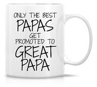 Tasse À Café Seuls les meilleurs papas deviennent des papas exceptionnels. | Tasse en céramique céramique Tasse À Thé unique tasse cafe expresso pour Collègue, Bureau, Noël, 330ml