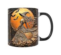 Tasse à café sorcière - Tasses à d'Halloween | Tasse élégante en céramique pour Halloween, 350 ml, belle tasse de décoration de sorcière, tasse à boire élégante, tasse à café d'Halloween