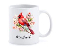 Tasse À Café Sympathie Cardinale Tasse en Céramique Vintage Café Tasses Design Tasses À Thé pour Anniversaire Famille Papa Cadeaux 330 ML