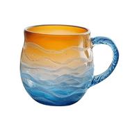 Tasse à café - Tase en résine avec poignée, coucher de soleil sur l'océan, vaisselle créative ensoleillée, tasse artistique inspirée de pour un usage quotidien | Idéale pour les cuisines, les