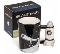 Tasse à café, tasse à thé, tasse à café en céramique, gobelet spatial, tasse spatiale, tasse avec fusée comme poignée, cadeau pour les astrologues amateurs d'espace, explorateurs spatiaux