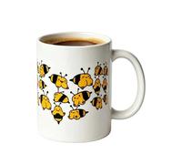 Tasse À Café - Tasse D'abeilles En Céramique À Motif Bobo | Tass À Café De Thé Imprimée À Motif D'abeille Drôle Mignon | Cadeau De Verres Décoratifs Pour Le Petit-déjeuner Au Bureau À Domicile Et Une