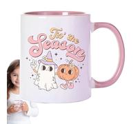 Tasse à Café - Tasse En Céramique D'Halloween, Boissons D'automne | 400 Ml De Saison Mignon Pour Boissons D'automne Avec Décor De Thanksgiving Spectral Pour Adultes Femmes Pour