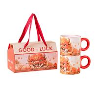 Tasse à café - Tasse en céramique en forme d'animal - Design rétro amusant | Design tridimensionnel mignon | Tasse à thé fantaisie décorative en porcelaine lisse texture poignée confortable expression