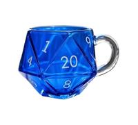 Tasse À Café - Tasse En Verre À Dés Polyédriques, Tas-se D20 Game Night | Verres Créatifs Pour Amateurs De Fantaisie | Tassee De Petit-déjeuner Pour La Routine Matinale, Le Lieu De Travail