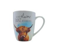 Tasse à café/tasse, tasse à thé, tasse à café, tasse à café en porcelaine, motif : vache Highland, tu es quelque chose de très spécial, dimensions H x Ø : 10 x 8 cm, capacité 250 ml, passe au