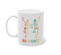 Tasse à café technologue rétro assistant aux rayons X | Radiologie Infirmière Radiologicien Radiologue Tasse Blanc (08001C)