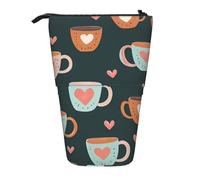 Tasse À Café Télescopique Trousse À Crayon Pop-Up Trouse Sur Pied Multifonctionnelle Porte-Stylo Pour Enseignants Adolescentes L'École