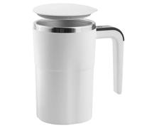 Tasse à café Thermique 380ml/13oz, Auto-remuante, magnétique Automatique, avec Affichage de la température, Rechargeable, Portable, Blanche