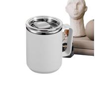 Tasse à café thermique de 450 ml, à double paroi en acier inoxydable avec poignée, couvercle hermétique coulissant, tasse isotherme portable, réutilisable, pour la maison, le bureau, l'extérieur