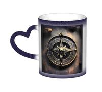 Tasse à café thermique en céramique avec runes nordiques pour homme et femme - Cadeau amusant - 325 ml