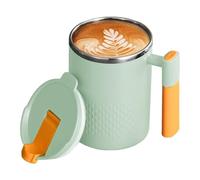 Tasse À Café Thermique, Poignée Ergonomique, 450 Ml, Tasse En Acier Inoxydable, À Thé Avec Couvercle Et Passoire, Extérieur Sans Transpiration, Idéale Pour Le Café, Le Thé, Le Jus De Lait, L'eau