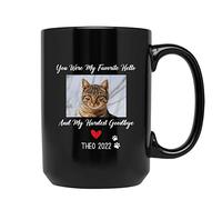 Tasse À Café Tu Étais Mon Chat Préféré. Bonjour ! Tasse en Céramique Humoristique Café Tasses Rigolo Tasses en Porcelaine pour Papa Cadeaux Idée Cadeaus Famille 330 ML
