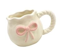 Tasse à café unique en céramique fabriquée à la main avec nœuds - Décoration de cuisine et de salle à manger pour un usage quotidien - Tasse artistique en céramique pour la maison et le bureau