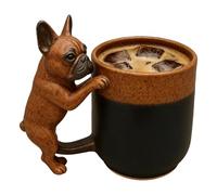 Tasse À Café - Verres En Forme De Chien, Tasses À Café De Voyage, Tasse De Nouveauté De Boisson De Bureau En Céramique Avec Une Doublure Intérieure En Acier Inoxydable Pour Le Bureau À Domicile, Le Sa
