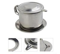 Tasse à café vietnamienne en acier inoxydable pour méthode d'égouttement - Pot filtrant portable pour la maison, le bureau, les voyages, le camping et la routine quotidienne du café (50 ml)