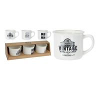 Tasse à café VINTAGE set de 3 180 ml