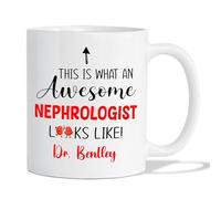 Tasse À Café Voici Ce Qu'est Un Néphrologue Exceptionnel Tasse en Céramique Exceptionnels Tasses À Thé Rigolo Tasses en Porcelaine pour Bureau Anniversaire Papa Cadeaux 330 ML