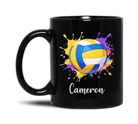 Tasse À Café Volley-Ball Céramique Mug Personnalisé Mug À Café Anti Taches Mug pour Cadeaux Réconfortants Meilleures Amies Cadeau d'anniversaire 330Ml