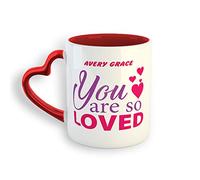 Tasse A Cafe Vous êtes également aimé(e) Amour Romance Mug à café | Saint-Valentin Lot de 2-330ml Rillant Tasses à cafe Réutilisable Tasses Anniversaire Fin D’AnnéE