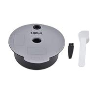 Tasse à capsules de café, filtre à capsules de café réutilisable et rechargeable avec couvercle en silicone, conception amovible pour TYPE CTPM12 CTPM07 CTPM05UC Gris 7,3 x 6,7 x (180 ml)