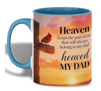 Tasse À Céramique Mémorial Cardinal Bird Cross Sunset Tasse en céramique | thé Mug mignon Tasses À Café pour Travail Femme Cappuccino