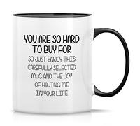 Tasse À Céramique Tu es si difficile à acheter, profite de cela et de la | Tasse À Thé durable Tasse en céramique Drôle Tasse À Café pour Anniversaire, Collègue, Noël, 330ml