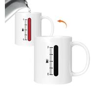 Tasse à changement de chaleur - Tasse magique à changement de couleur | Tasse à café à prise en main confortable, tasse festive sensible à la chaleur, tasses à sublimation pour collègues