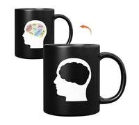 Tasse à changement de chaleur - Tasse magique à changement de couleur | Tasse à café à prise en main confortable, tasse festive sensible à la chaleur, tasses à sublimation pour collègues