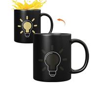 Tasse à changement de couleur : tasses à café sensibles à la chaleur, tasse à café festive | Tasse à café sensible à la chaleur révélant des couleurs vives, tasse de café magique surprenante pour les