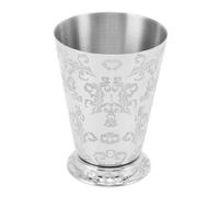 Tasse à cocktail en acier inoxydable avec finition argentée, style Moscow Mule, pour bars, maison, motif