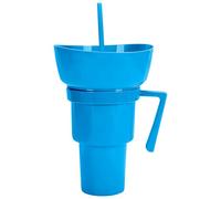 Tasse À Collation De Voyage - Bol Combiné, Support Alimentaire Étanche, Récipient À Boire Pour Adultes, Chips, Bonbons, Fruits, Desserts, Collations | Popcorn Jus Lait Thé Fête Pique-nique En Plein Ai