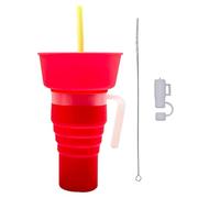 Tasse à collation - Tasse à boissons en silicone pliable grande capacité de 600 ml, tasse à boissons réutilisable pour adultes et | tasse multifonction pour maison, théâtre, cinéma, voyage