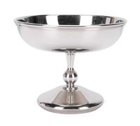 Tasse à Crème Glacée, Bol de Service à Dessert Sur Pied en Acier Inoxydable avec Base Ronde, Récipient à Bonbons Polyvalent pour Salade de Fruits, Pudding, Yaourt, Décoration (type 1)