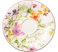 Villeroy & Boch Mariefleur Basic Sous-tasse, 19 cm, Porcelaine Premium, Blanc/Multicolore