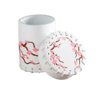 Tasse À Dés En Cuir Cerisier Du Japon Blanc Multicolore Par Q-Workshop
