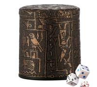 Tasse à dés en simili cuir, agitateur à dés portable, excellent agitateur intérieur lisse et léger pour les jeux de société Liars Dice
