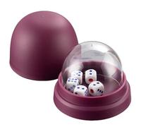 Tasse à Dices Anticheating avec Couvercle 5 Dices Pour Gaming Night KTV Restaurant Barbecue Boutique Pour Activités de divertissement de fête Accessoires de jeu