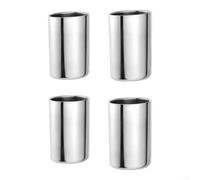Tasse à double paroi en acier inoxydable 280 ml finition argentée (8,1 x | Design à double paroi, extérieur résistant à la chaleur, taille compacte de 280 ml, finition argent poli