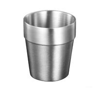 Tasse à double paroi en acier inoxydable avec couche d'isolation sous vide, 304, sans danger pour le café, le thé, le vin et d'autres boissons (300 ml : 304 sablés)