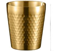 Tasse à double paroi en acier inoxydable épais avec joint sous vide et extérieur martelé pour une gestion fiable des boissons thermiques (G)