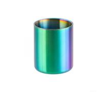 Tasse à double paroi isolée en acier inoxydable 304 sans poignée conçue pour résister à la chaleur et empiler, adaptée pour le café, les cocktails et les jus avec un matériau sûr et coloré