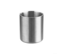 Tasse à double paroi isolée en acier inoxydable 304 sans poignée conçue pour résister à la chaleur et empiler, adaptée pour le café, les cocktails et les jus de fruits avec un matériau sûr et sûr