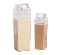 Tasse À Eau Carrée Transparente 500 Ml 1000 Ml Joint En Silicone Anti-fuite Matériaux PP Bouche Large Compatible Lave-vaisselle Plusieurs Scènes Récipient À Boire Domestique