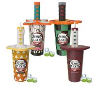 Tasse à eau décorative Demon Slayer avec poignée de couteau, cadeau de Noël Yellow