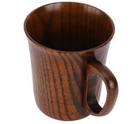 Tasse à Eau en Bois Tasse à café Bord Lisse Naturel Durable pour la Décoration de la Maison, en Bois, Verres pour Hôtels Restaurants 3,5 X 3,8 Pouces