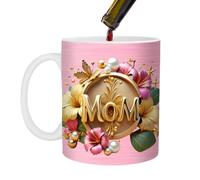 Tasse à eau en céramique, motif floral élégant, tasse à thé, souvenir pour les nouvelles femmes, filles, amis, grand-mères