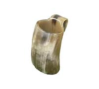 Tasse à eau en corne rustique, Vikings en corne | Tasse à whisky fabriquée à la main avec poignée, pour bière, bière, whisky, accessoires