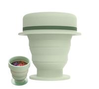 Tasse à eau pliable, tasse à eau pliante en silicone,Tasse d'hydratation pliante portative extérieure - Tasse peu encombrante pour le brossage des dents, pour femmes et hommes, nouveauté, verres pour